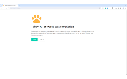 Tabby - Chrome Extension: AI Tool for Efficient Writing