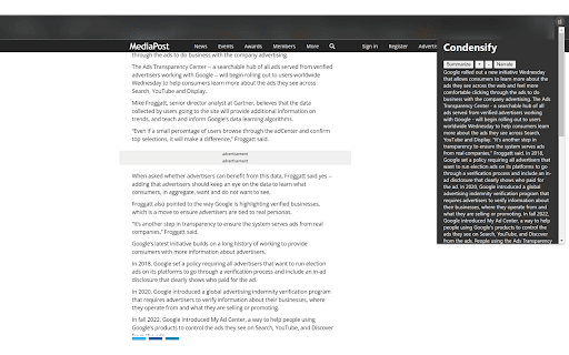 Condensify: AI Tool for Summarization & Narration