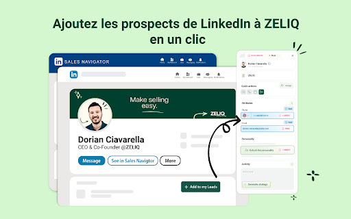 ZELIQ - Chrome Extension: AI Tool for Sales