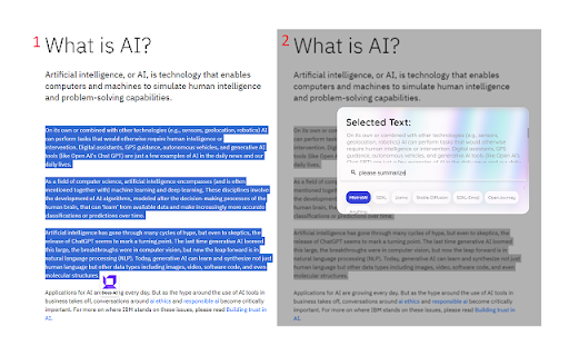 Deus Lab - Chrome Extension: AI Tool for Research