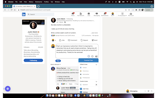 LinkedIn AI Assistant - Chrome Extension: AI Tool