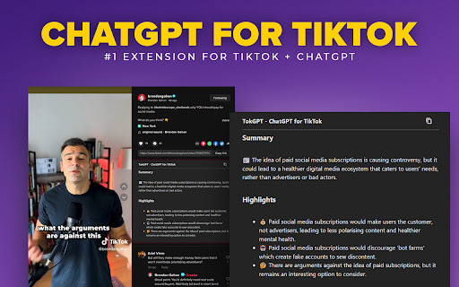 TikTok Video Transcript and Summary: AI Tool