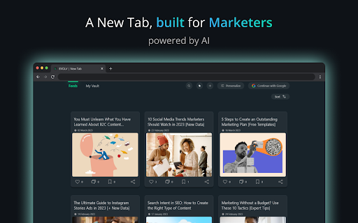 EVOLV New Tab: AI Tool for Marketers' News