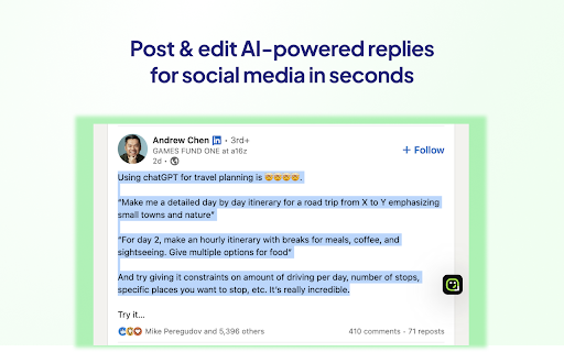AI Writing Assistant - Chrome Extension: ai tool for Product Name