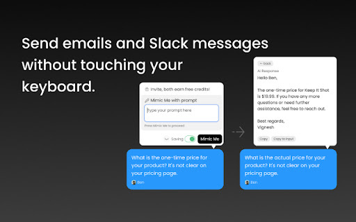 BrainMimic - Chrome Extension: AI Tool for Instant Thought-to-Text Typing