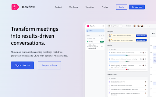 Topicflow - Chrome Extension: AI Tool for Notes & Transcriptions