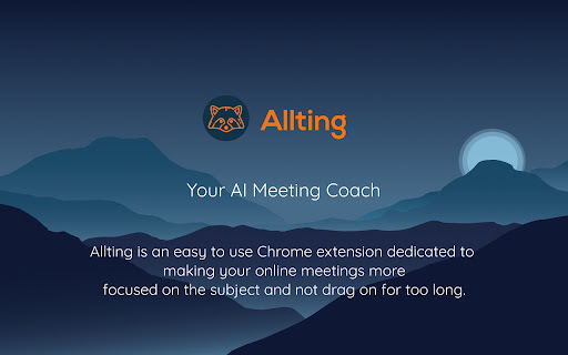 Allting Chrome Extension: AI Meeting Facilitator