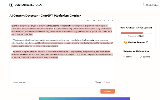 ContentDetector.AI: AI Tool for Plagiarism Detection