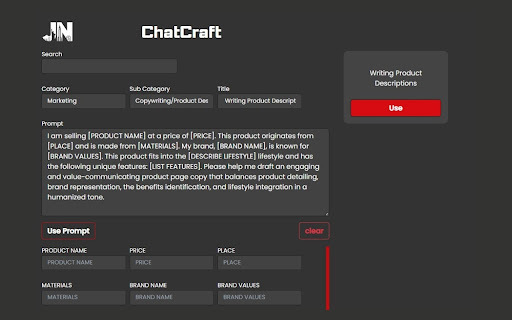 ChatCraft - Chrome Extension: AI tool for Amazon