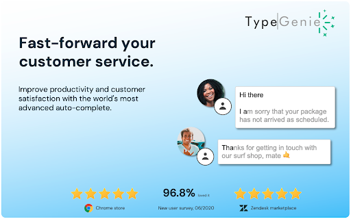 TypeGenie for Zendesk Chat and Messaging - Chrome Extension: The Ultimate AI Tool
