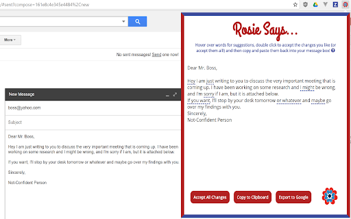 Rosie - Chrome Extension: AI Tool for Writing