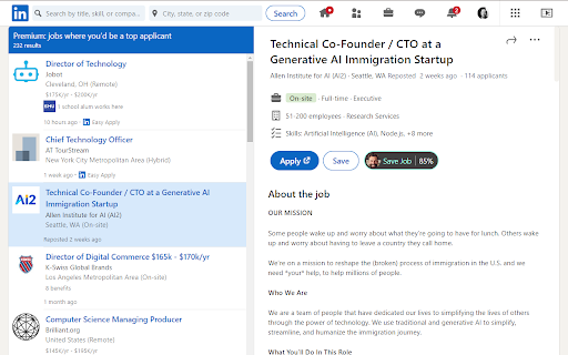 Spence - Chrome Extension: AI Tool for Job Seekers