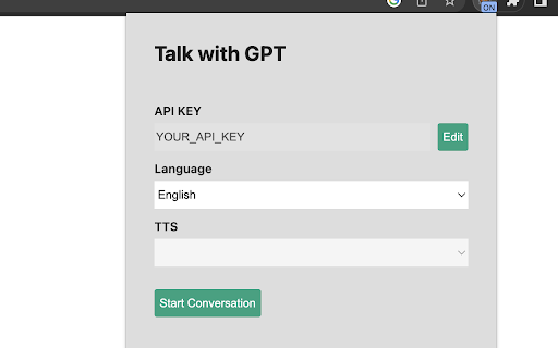 Talk-with-GPT: AI Tool for Voice/Text Chat