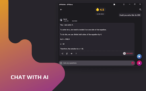 GPTMana - Chrome Extension: AI chat assistant & ai tool