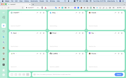 MultiGPT Mini - Chrome Extension Website screenshot