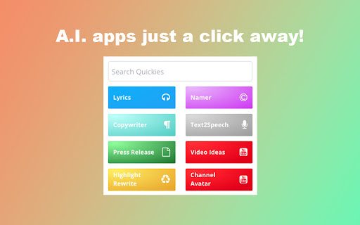 Quickie - Chrome Extension: AI Tool for Product Name