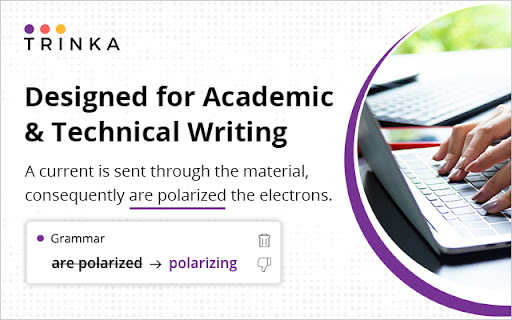 Trinka - Chrome Extension: AI tool for academic excellence