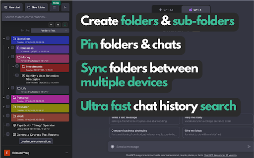 ChatGPT Easy Folders: AI Tool for ChatGPT