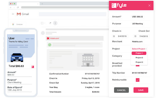 Fyle - Chrome Extension: AI Tool for Expense Tracking