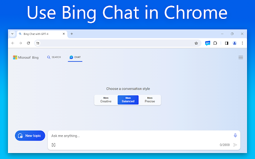 Bing GPT Chrome Extension: AI Tool for Bing Chat