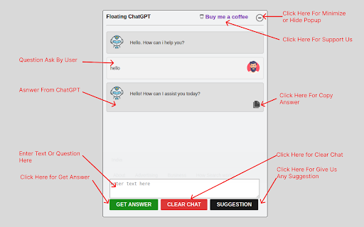 Floating ChatGPT - Chrome Extension: AI Tool for Instant Help