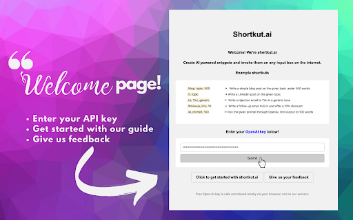 Shortkut AI - Chrome Extension: ai tool
