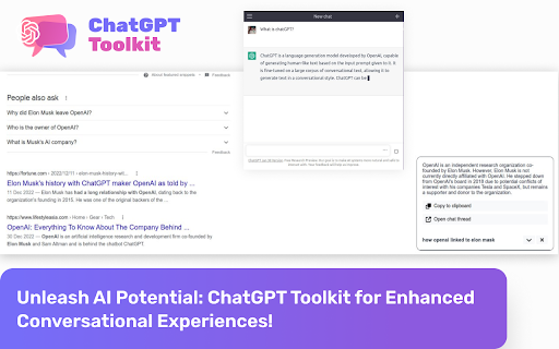 ChatGPT Toolkit: AI Tool for Smarter Chats