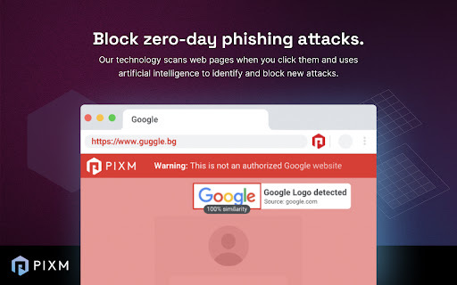 PIXM - Chrome Extension: Protect with AI Tool