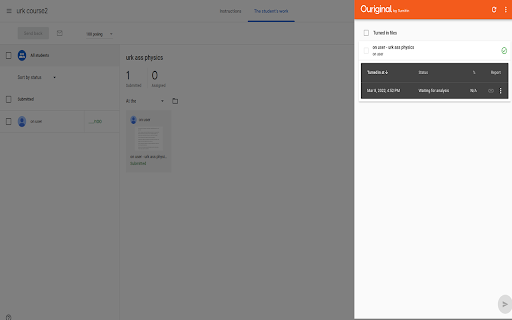 Ouriginal for Google Classroom: AI Tool for Plagiarism Detection