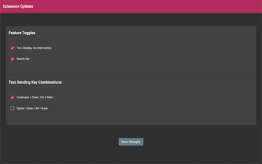 ChatGPT Search Bar & Send With Command Enter - Chrome Extension: AI Tool for Smooth Chat & Messaging