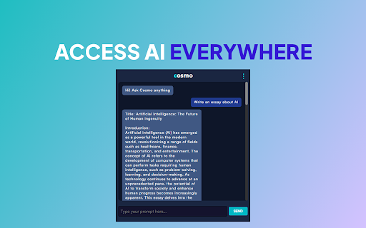 Cosmo AI Assistant - Chrome Extension: AI Tool for Productivity & Content