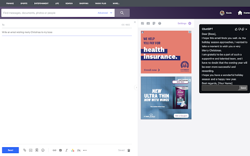 Open Source ChatGPT Yahoo Mail Chrome extension - Chrome Extension: Compose and Analyze Emails with ChatGPT AI Tool