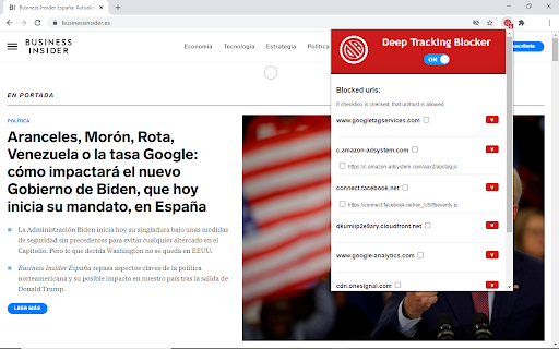 Deep Tracking Blocker: AI Tool for Privacy