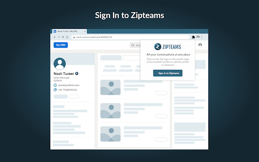 Zipteams - Chrome Extension: AI Tool for Smarter Selling