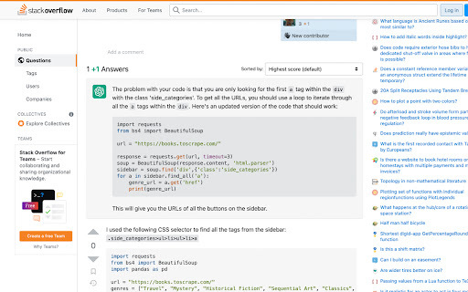 ChatOverflow - Chrome Extension: AI Tool