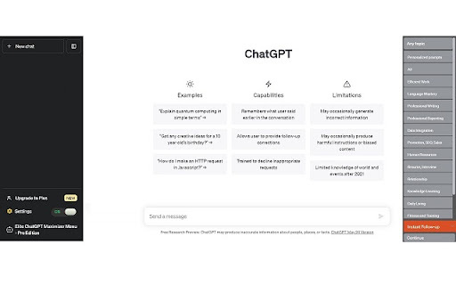 Elite ChatGPT Maximizer: AI Tool for ChatGPT