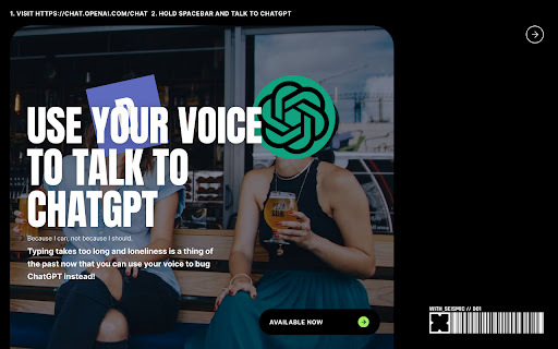 Promptheus - Chrome Extension: Voice-enable ChatGPT, the Ultimate AI Tool