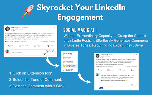 Social Magic: AI Tool for LinkedIn Engagement