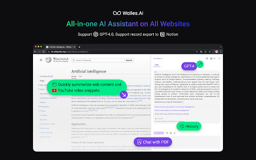 Walles.AI - Chrome Extension: AI Tool