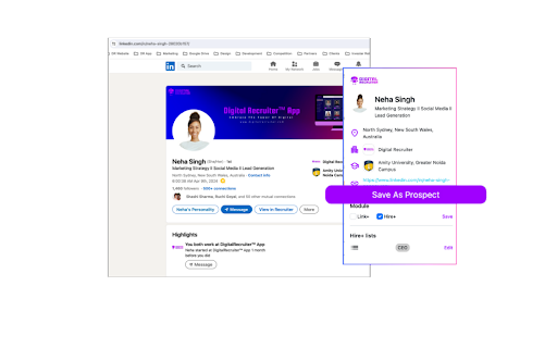 DigitalRecruiter™ Chrome Extension: AI tool for executive hiring