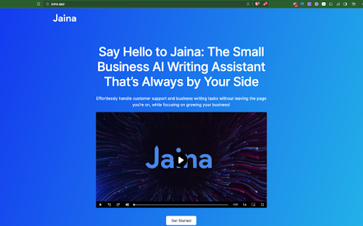 Jaina - Chrome Extension: AI Writing Assistant