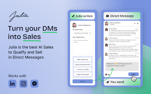 Julia AI Sales Assistant: AI Tool for DM-to-Sales Conversion