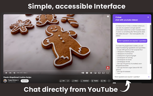 YTchat - Chrome Extension: AI Tool for Smarter YouTube Engagement