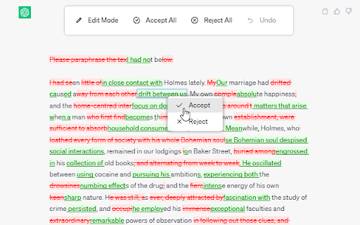 Track Change GPT - Chrome Extension: AI Tool