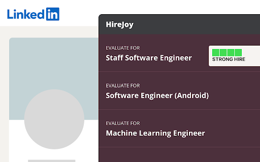 HireJoy - Chrome Extension: AI Tool for Efficient Hiring