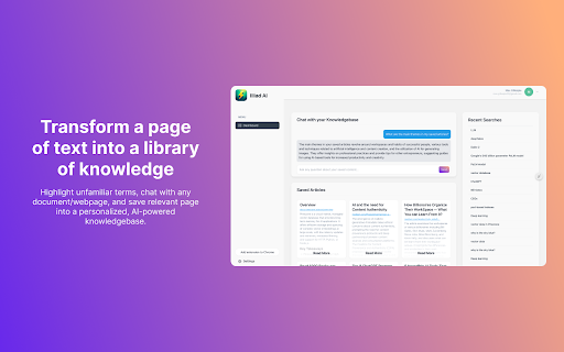 Illiad - Chrome Extension: AI Tool for Web Reading
