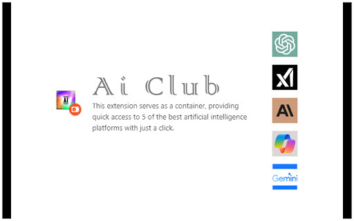 Ai Club 1.2 - Chrome Extension: AI Tool Hub