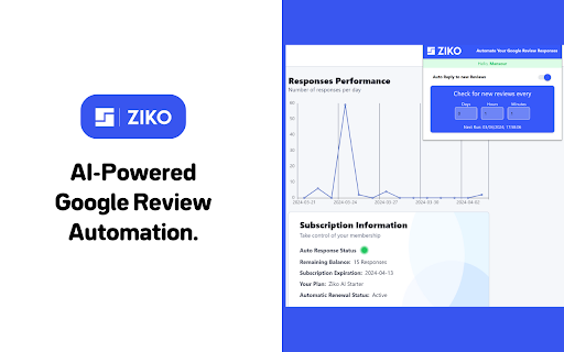 Ziko.ai - Chrome Extension: AI Tool for Google Reviews