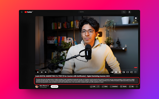 TubeInsight - Chrome Extension: AI Tool for YouTube
