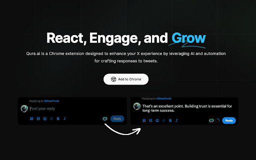Qura.ai - Chrome Extension: ai tool for smart tweet replies